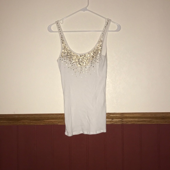 Victoria Secret Gold sequin tank - Picture 1 of 2
